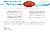 HAYWARD CONSUMER REBATE SPECIALS - Hydropool.com - … › downloads › hayward › hayward... · 2015-04-07 · Totally Hayward Program, contact your salesperson or our rebate fulfillment