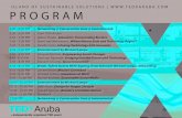 program › ... › tedx-aruba-program.pdf · PROGRAM 6.30 - 6.50 PM | Start TEDxAruba 6.00 - 6.30 PM | Networking @ Conversation Area @ Innovationlab 6.50 - 7.05 PM | Glenn Thode