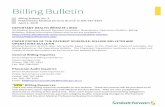 Billing Bulletin - April 2019 - eHealth Saskatchewan Bull… · Billing Bulletin or the Operations Bulletin. The Physicians’ Newsletter continues to be mailed out. Copies of these