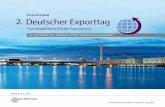 2. Deutscher Exporttag 2017 · 2018-02-02 · 2 die veranstalter FranKFUrt BUsiness Media GmbH – der F.a.Z.-Fachverlag ansprechpartnerin: Karin Gangl Frankenallee 68–72, 60327