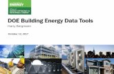 DOE Building Energy Data Tools...DOE Building Energy Data Tools Harry Bergmann October 12, 2017 U.S. DEPARTMENT OF ENERGY OFFICE OF ENERGY EFFICIENCY & RENEWABLE ENERGY 2 Policy Progression