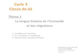 Cycle 3 Classe de 6è - Académie de Poitiersww2.ac-poitiers.fr/hist_geo/sites/hist_geo/IMG/pdf/debuts_humanite_… · Étude CM1 / mini-projet CM2* mené lors des actions définies