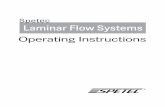 Spetec Laminar Flow Systems · Spetec Laminar Flow Systems ... lease contact Spetec in the event of controller or electronics malfunctions. Name Filter dim. in mm Kg ... The laminar
