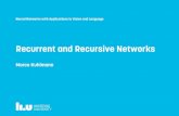 Recurrent and Recursive Networks - IDA · PDF file 2016-09-14 · Recurrent neural networks (RNNs) • Recurrent neural networks can be visualised as networks with feedback connections,