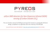 ezPyro SMD detectors for Non-Dispersive Infrared (NDIR ......ezPyro SMD detectors for Non-Dispersive Infrared (NDIR) sensing of Carbon Dioxide (CO 2) The use of ezPyro sensors for