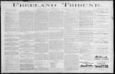 Freeland tribune. (Freeland, Pa.) 1889-10-17 [p ] FREELAND TRIBUNE. VOL. 11. No. 17. BRIEF ITEMS.?Hallow