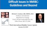Difficult Issues in NMIBC: Guidelines and Beyond€¦ · •In case of suspected perforation or extensive resection, you should ... A Phase III Blinded Study of Immediate Post-TURBT