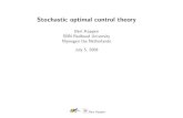 Stochastic optimal control theory - Uni Stuttgart · Stochastic optimal control, discrete case (Toussaint, 40 min.) - Stochastic Bellman equation (discrete state and time) and Dynamic