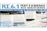 Nonfiction Article of the Week - I'm Lovin' Lit€¦ · Nonfiction Article of the Week 6-20: SpaceX Teacher’s Guide Activities 3-4 • Again, these activities are either/or, so