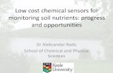 Low cost chemical sensors for monitoring soil nutrients ... · Low cost chemical sensors for monitoring soil nutrients: progress and opportunities Dr Aleksandar Radu School of Chemical