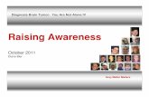 raising awareness 2011 - virtualtrials.com › pdf › bier.pdf · Diagnosis Brain Tumor: You Are Not Alone IV Oct 29, 2011 Faces of Brain Tumors Gray Matter Matters National Walk