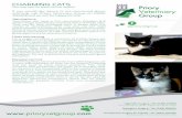 Priory Veterinary Group - A5 ds flyer 3 2018 › wp-content › uploads › 2018 › 08 › CATS.… · Litter box training For a single cat home a minimum of 2 litter boxes are needed.