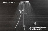 SHOWERS Exclusive Collection...shower, plus a handset that can be picked up for direct body showering. Perfect for the family bathroom. TWIN SHOWER SYSTEM The ultimate shower for those