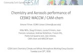 Chemistry and Aerosols performance of CESM2 WACCM / CAM … · 2018-07-17 · Chemistry and Aerosols performance of . CESM2 WACCM / CAM-chem. Simone Tilmes CCWG Liaison (tilmes@ucar.edu)