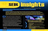 SEDLinsights - SEDL Archive · Through the Center for High-Performing Schools at SEDL, we have coached district and school leaders and specialists on how to best support teachers