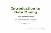Introduction to Data Mining - Technical University of Valencia to Data Mining I.pdf · – Two very different kinds of data processing: • OLTP (On-Line Transactional Processing):