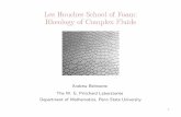 Les Houches School of Foam: Rheology of Complex Fluidsfoams/PRESENTATIONS/... · Survey of Steady Shear Rheology in Complex Fluids Experimentally obtained rheological quantities: