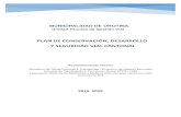 PLAN DE CONSERVACIÓN, DESARROLLO Y SEGURIDAD VIAL de conservacion, desarrol · PDF file parÁmetros de evaluaciÓn para definir el estado del sistema de drenaje.....42 tabla 25.