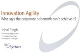 Innovation Agility - Business Agility Institute · 3. Innovation Agility: Corporate DNA Don’t make Innovation only the birth-right of innovation-outpost. After a few successes –start