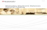 C054-E032T Shimadzu Electronic Balances General Catalog...milestone in precision weighing, introducing simplicity and ease of use to analytical weighing. Six years later (1977), the