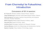 From Chernobyl to Fukushima: introduction · From Chernobyl to Fukushima: introduction Conveners of GI1.4 session M. Yamauchi (Swedish Institute of Space Physics, Sweden) Oleg Voitsekhovych