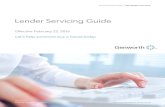 Lender Servicing Guide Servicing... · 2019-11-14 · Questions? Contact the Genworth ActionCenter® at 800 444.5664 or action.center@genworth.com Lender Servicing Guide Effective