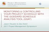 MONITORING & CONTROLLING YOUR PROJECT ...pmsymposium.umd.edu/pm2017/wp-content/uploads/sites/3/...Monitoring & Controlling Your Project Schedule with the GSAT UMD Project Management