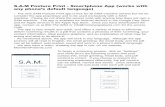 SAM Posture Print App Instructions - SAM, spinal screening ...morenewpatients.com/sitebuildercontent/sitebuilder... · Example pdf Successful Screening depends on time! Our target