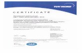 ISO 9001-2015 Zhejiang Certificate EN CN · CERTIFIC Management system as per GB/T 19001-2016/ ISO 9001: In accordance with TÛV NORD CERT procedures, it is BOXMARK (Zhejiang) Auto