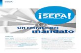 Boletín BBVA SEPA 3 · SEPA! - Boletín trimestral • Número 3 • 2013 Se ha definido un formulario normalizado con la información que debe contener el mandato SEPA. Existen