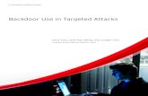 Backdoor Use in Targeted Attacks - Trend Micro · Trend icro Backdoor Use in Targeted Attacks 3 Figure 3: Modified Radmin® Server software that shows a command prompt instead of
