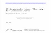 Endovascular Laser Therapy for Varicose Veins · Endovascular Laser Therapy for Varicose Veins – OHTAS 2010;10(6) 8 List of Abbreviations AVVSS Aberdeen varicose vein symptom score