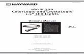 CrystaLogic 320 & 160 LED Lights Owner's Manual...1.5” LED lights can be connected to a single Hayward LTBUY11300 transformer at the 14V tap. Run conduit from the junction box to