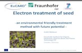 Electron treatment of seed - Home · IndicoElectron treatment of seed-an environmental friendly treatment method with future potential - André Weidauer Fraunhofer Institute for Organic