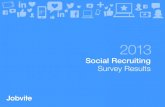 2013 - Jobvite · 2020-06-06 · •94% of recruiters use or plan to use social media in their recruitment efforts • 78% of recruiters have made a hire through social media This