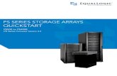 Dell EqualLogic PS50 to PS400E Series Quickstart Guide · PS Series 50E to 400E QuickStart Preface vii The QuickStart and Hardware Maintenance manuals are printed and shipped with