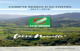 COMPTE RENDU D’ACTIVITÉS - Lur Berri · 2019-02-13 · Lur Berri met les canetons en place, fournit l’aliment et l’appui technique pour une production de canards gras, exclusivement