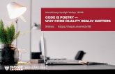 CODE IS POETRY — WHY CODE QUALITY REALLY … › it › wordcamp-lv-18-code...‣ Working software is the primary measure of progress. ‣ Continuous attention to technical excellence