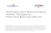 Enhanced Recovery After Surgery: Pectus Excavatum · 2019-08-12 · Enhanced Recovery After Surgery: Pectus Excavatum LEGAL DISCLAIMER: The information provided by Dell Children’s