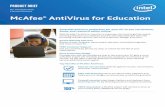McAfee* AntiVirus for Education - Intel | Data Center ...€¦ · McAfee AntiVirus protects 1 PC with your 5-year subscription. 30-Day Money-Back Guarantee If you are not 100% satisfied,