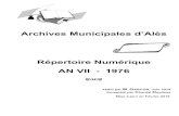 Archives Municipales d’Alès - Ales.fr - Accueil › wp-content › uploads › 2018 › 01 › ... · 1942 - 1960 Mentions d ... Liste électorale 1935 - 1938 - Procès-verbal