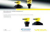 VEGA VEGASON Radar Level Transmitters Brochure...For level measurement in vessels with conical bottom it can be advanta-geous to mount the sensor in the center of the vessel, as measurement