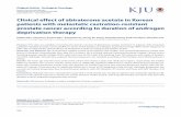 Clinical effect of abiraterone acetate in Korean patients ...The novel therapeutic agents for metastatic castration-resistant prostate cancer (mCRPC) have rapidly expanded in recent