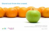 Stand out from the crowd. - Hong Kong Adventist Hospital...We help you stand out from the crowd as a health caring employer. Employee Health Risks 59% do not get ... Diet, life expectancy,
