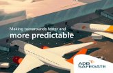 Making turnarounds faster and more predictableimproving operational efficiency and the turnaround process, in addition to improving safety. Automating the aircraft parking and turnaround