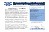 Wembley Primary School · 2015-09-09 · Wembley Primary School Newsletter No. 28 – 9 September 2015 32 St Leonards Ave, Yarraville Ph: 9314 7054 Fax: 9314 9302 Email: wembley.ps@edumail.vic.gov.au