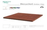 Recycled Rubber Tiles - benito.com › prod › tec › JBA40M_FT_FR.pdf · Material: Recycled rubber tiles that have been analyzed and manufactured to the European Norm EN1177, which