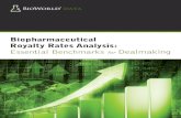 Biopharmaceutical Royalty Rates Analysis: Essential ... · Biopharmaceutical Royalty Rates Analysis: Essential Benchmarks for Dealmaking Executives involved in any aspect of dealmaking