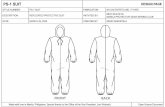 PS-1 SUIT - tchealth.org · 2020-04-03 · PS-1 SUIT DESIGN PAGE STYLE NUMBER: PS-1 SUIT FABRICATION NYLON TAFFETA SBL / TYVEK DESCRIPTION: REPLICATED PROTECTIVE SUIT INITIATED BY: