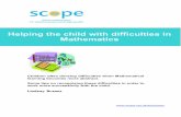 Helping the child with difficulties in Mathematics › wp-content › uploads › 2014 › ... · for later abstract learning. The child is often at the end of the early learning